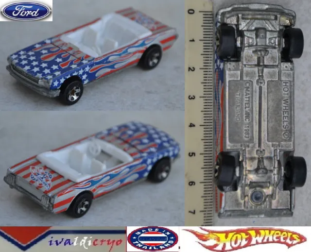 Ford mustang cabriolet usa Hot wheels 1983 thailand 1/64 environ 8 cm
