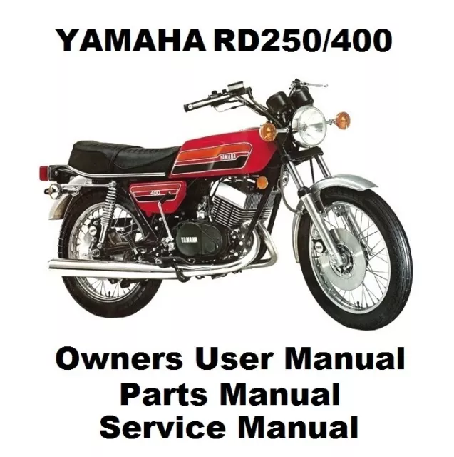 YAMAHA RD400 RD250 RD 250 Owners Workshop Service Repair Parts Manual PDF files