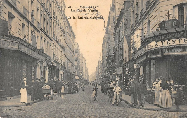 Cpa 75 Paris Xiv La Rue De Vanves Taken From Rue De Gergovie