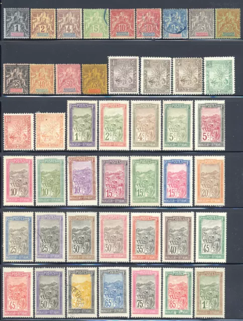 Madagascar français 1896-1944 meilleure collection comme neuf et d'occasion CV 337,45 $