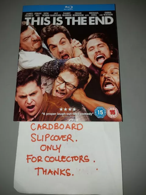 This Is the End Blu-Ray (2013) Seth Rogen. Cardboard slipcover only.