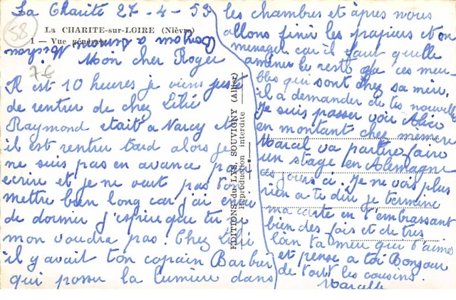 58.n° 108590. la charite sur loire. general view. 2