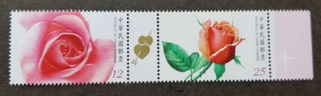 Taiwan Valentinstag 2012 Rosen Herz Liebe Blume (Stempel) postfrisch *...