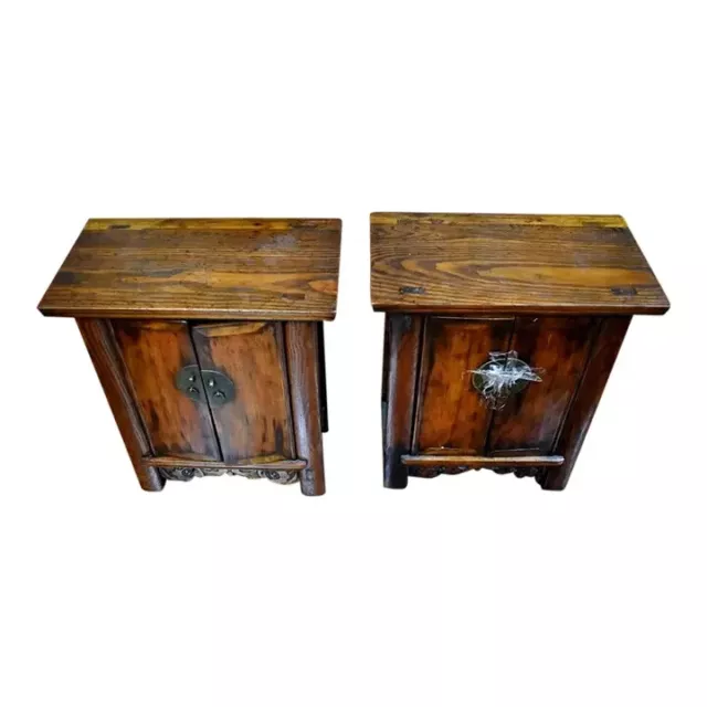 Pair of Asian Night Stands or Cupboards