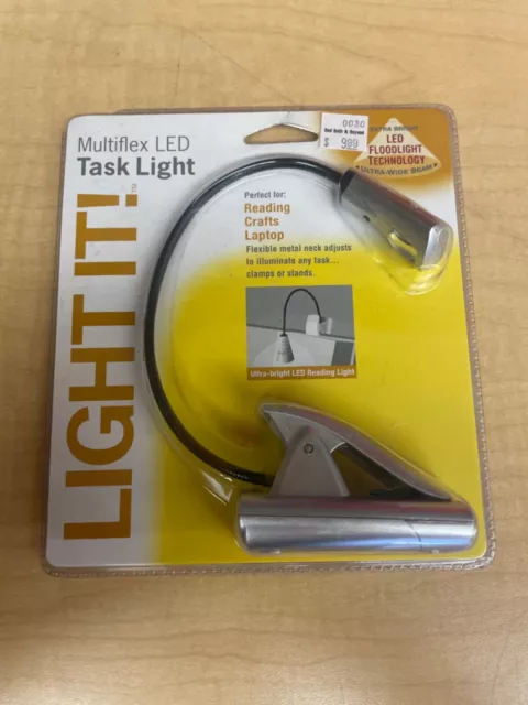 Fulcrum Products 20010-301 Multi Flex Led Task Reading Light, Silver