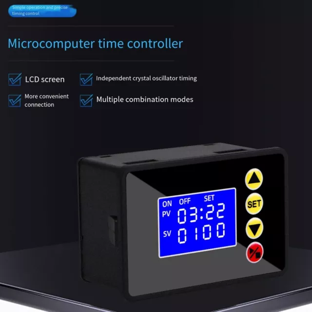Compact LCD Digital Display Timer Relay for Microcomputer Time Control