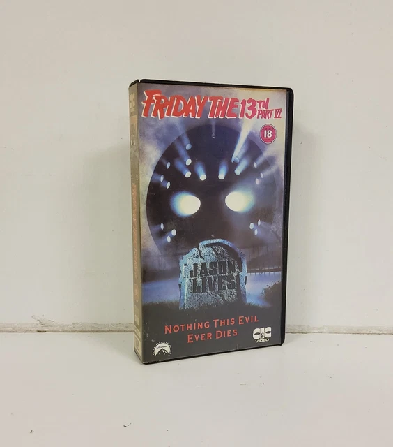 FRIDAY THE 13TH Part 6 Jason Lives VHS 1986, 1994 Horror (F4) 30.