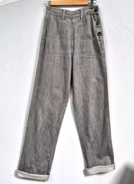 Jeans stile Freddies Of Pinewood grigio anni '50, 26/8-10