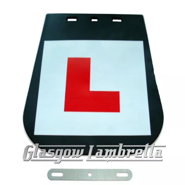 Lambretta - all models - L LEARNER PLATE MUDFLAP