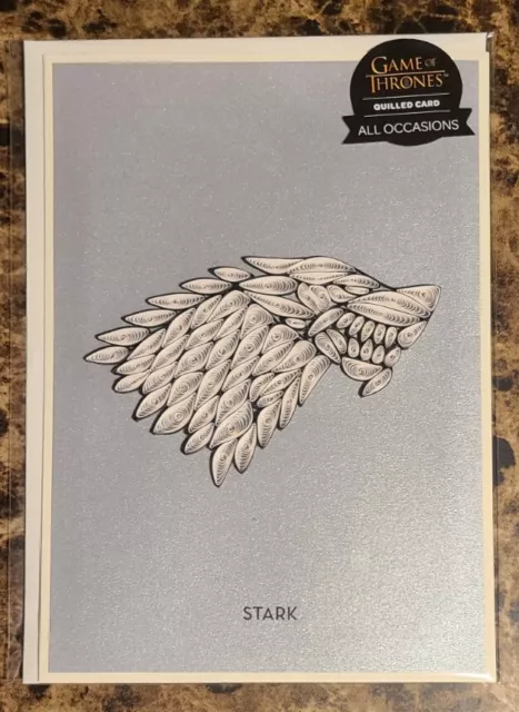 Game of Thrones Quilled Card House STARK Sigil All Occasion NEW Loot Crate