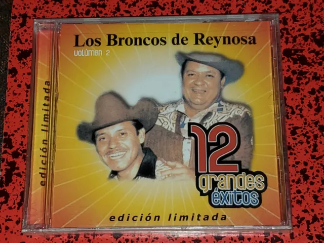 Los Broncos de Reynosa 12 Grandes Exitos Originales CD New! Sealed Edicion Limit