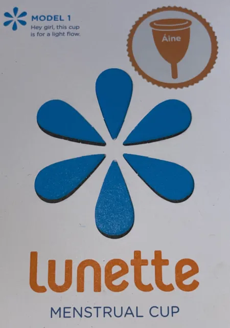 Lunette Copa Menstrual Modelo 1 para Flujo Ligero a Normal Reutilizable Raro Naranja Nuevo