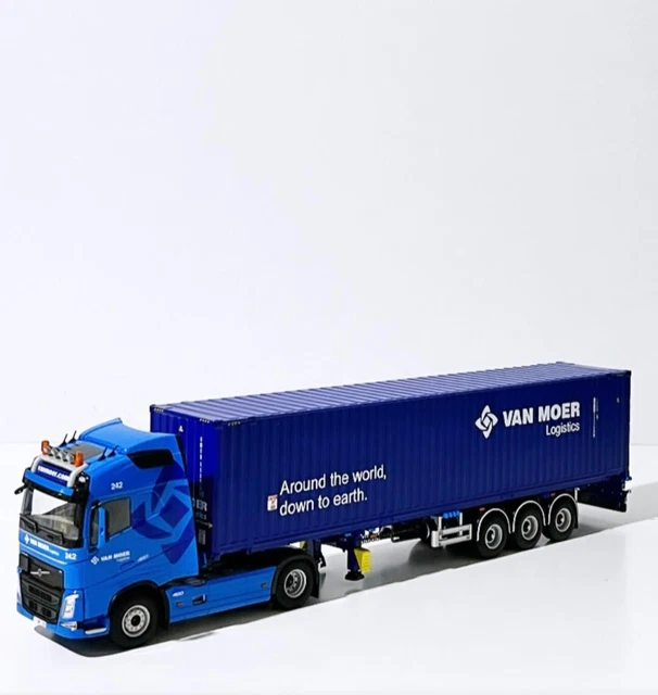 DAF XG+ flex trailer+ONE 40ft container Bernard et Bernard WSI