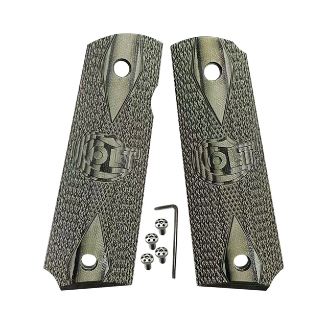 1911 Gun Grp Colt & Clones CUSTOM GRPS Full sze Dragon Scale W/Screw 1911 Gun Grp Colt & Clones CUSTOM GRPS Full sze Dragon Scale W/Screw