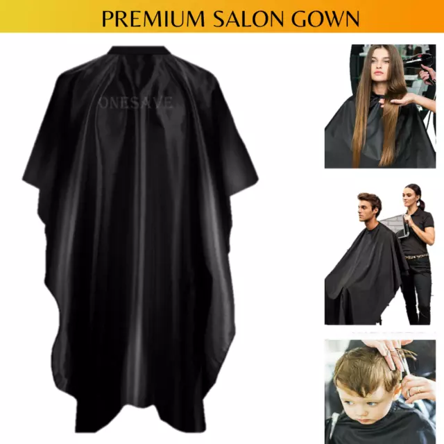 Professional Hairdressing Gown Cape Hair Cut/Cutting Shave Salon Apron Barber UK