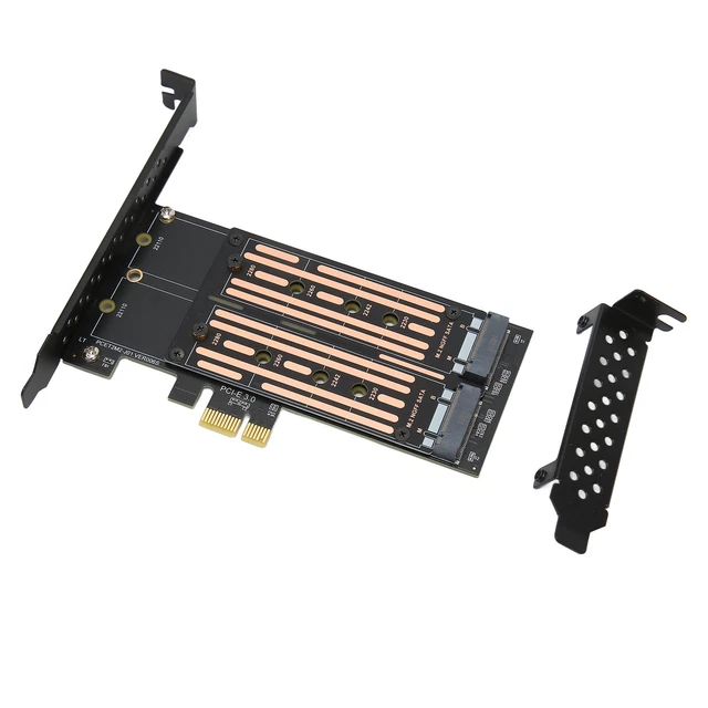 Dual M.2 SATASSD NGFF To PCIE Adapter Up To 6Gbps Data Transfer NCQ