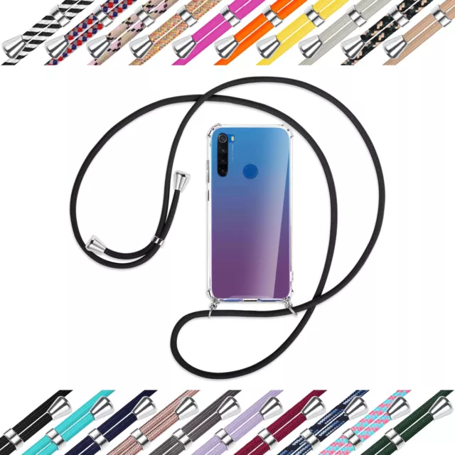 Collier (A) pour Xiaomi Redmi Note 8T Coque avec cordon Bandoulière Etui