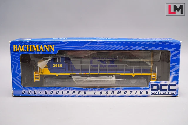 Bachmann Locomotive Diesel EMD GP38-2 CSX – Voie H0 – Courant Continu – Analogique – N° #2640 – Bleu