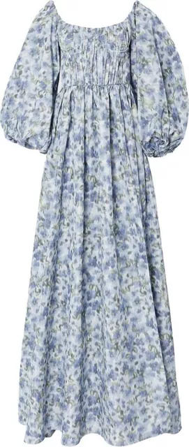 $5990 Carolina Herrera Off-the-shoulder floral-print taffeta gown size 10 NWT 2