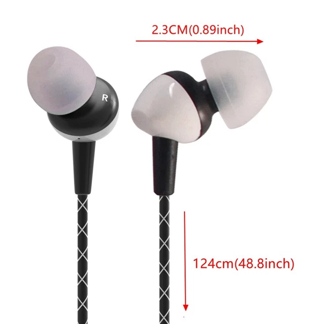 Casque filaire design ergonomique avec microphone pour sportifs