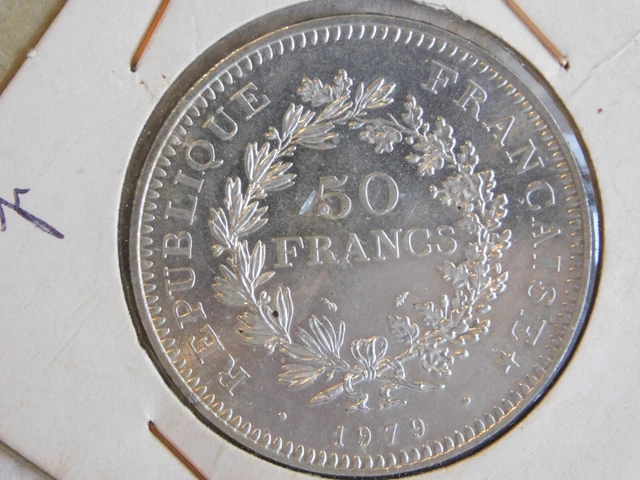 FRANCE 50 FRANCS 1979 HERCULE (1076) Argent Silver EUR 35,00 - PicClick FR