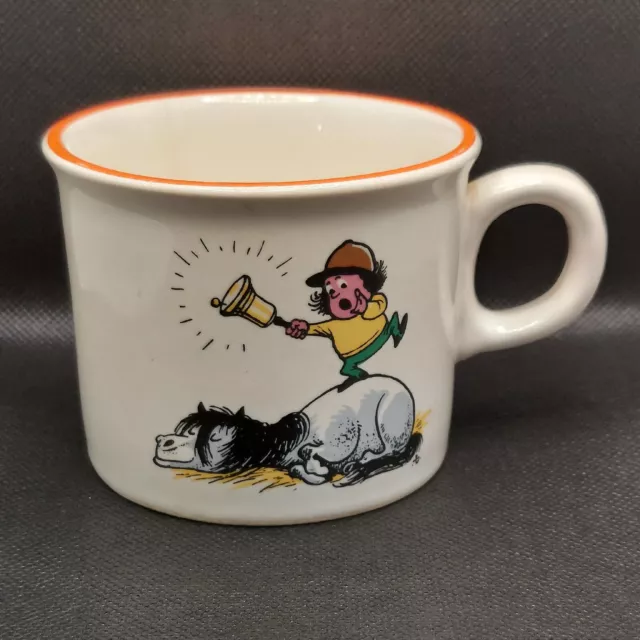 Vintage Thelwell Sleeping Pony Horse Coffee Cup Mug - Pfaltzgraff
