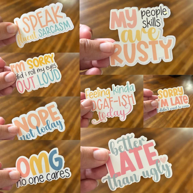 Choice Sticker Funny Introvert Sarcastic Sticker Laptop Tumbler 3” Sarcasm IDGF