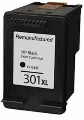 Refilled HP 301 XL Black Ink Cartridge For Use With HP 301XL