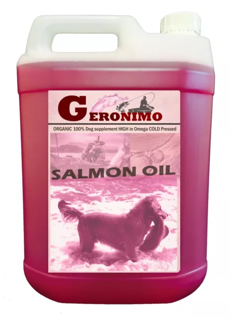 100 PURE SALMON Oil 5ltr Salmon Oil for Dogs 5000ml Omega 3