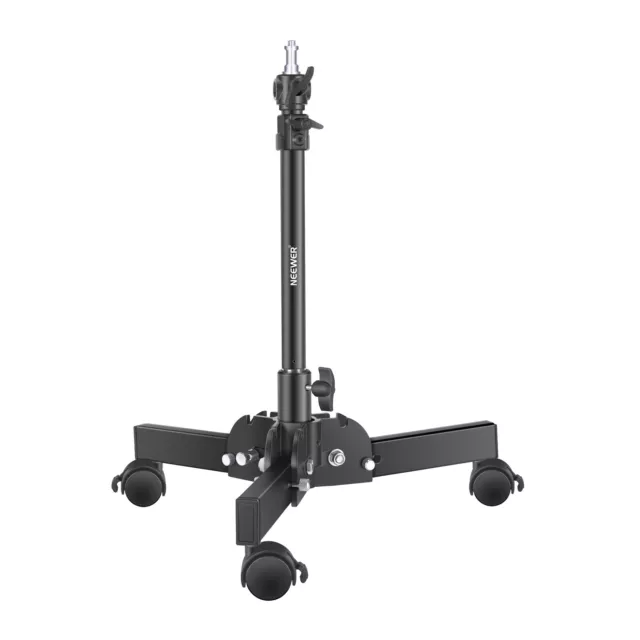 Neewer Heavy-Duty Light Stand with Casters, 2.4ft/0.72m Max Height