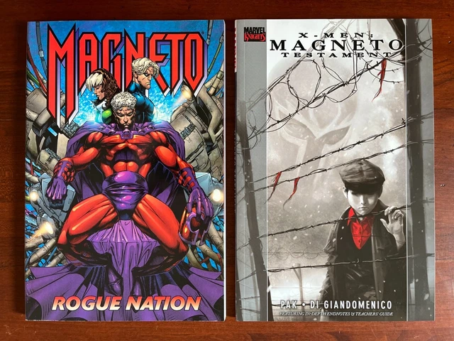 Magneto Rogue Nation & Testament two trade paperbacks Marvel TPB comic lot