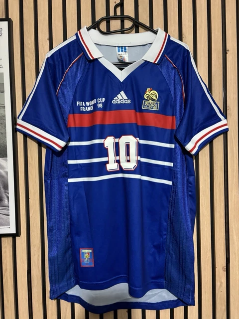 Maillot Equipe De France Adidas 2000-2001 - Zidane #10 - Domicile - Bleu - Taille L
