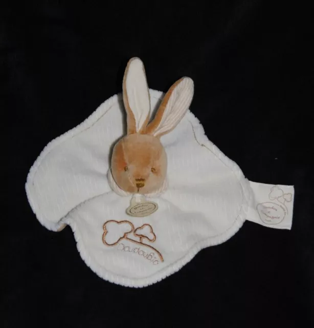 DOUDOU ET COMPAGNIE lapin plat coton Bio beige crème écru Etat NEUF