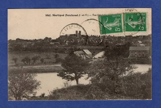 Cf / postcard - CPA / Martigné-Ferchaud -> General view // 35 ../