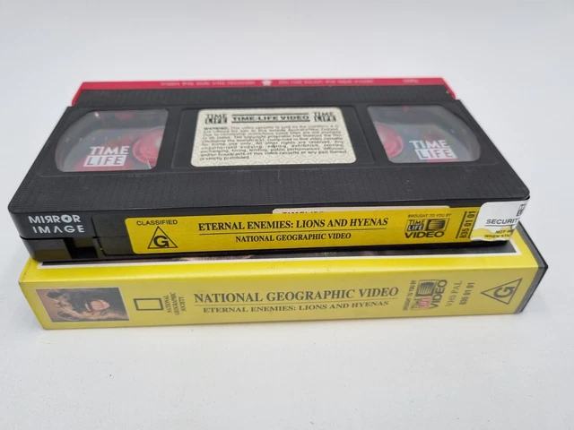 NATIONAL GEOGRAPHIC VIDEO Tape VHS Lions and Hyenas, Eternal Enemies $5