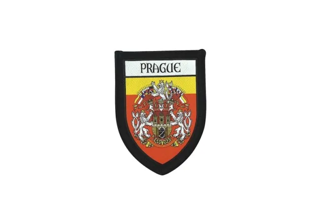 Ecusson brode thermocollant imprime blason patch drapeau ecusson prague tcheque