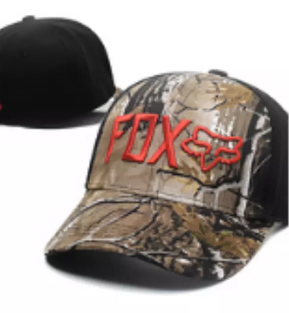 Embroidered Flexfit Baseball Cap Woodlands Camo #2: One Size Fits Most
