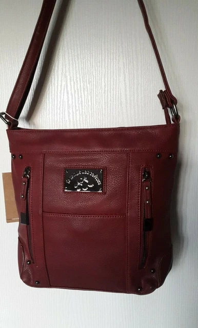 LE TEMPS DES Cerises Bonnie Sac Bandoulière En Simili Cuir Rouge