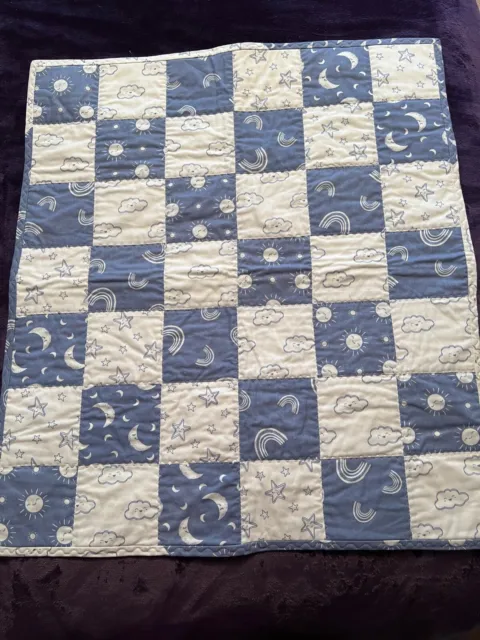 Handmade Baby Quilt For Pram, Carseat, Playmat