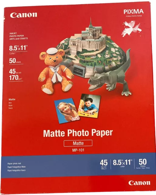 Paperworks Inkjet 2-sided Matte Coated 8-1/2x11 44lb/165g 50/pkg