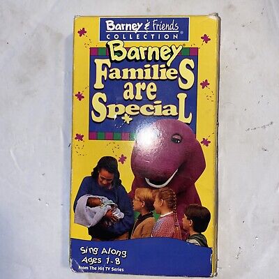 BARNEY FAMILIES ARE SPECIAL VHS Barney & Friends 1995 Sing Along ...