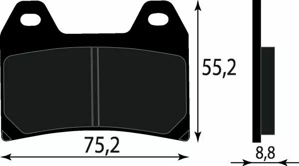 Pastiglie Freno Organiche Compatibile Ducati Monster 800 Ant.