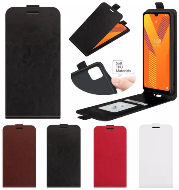 Vertical Flip Wallet Card Slot Flip Cover Case For Iphone 15 Pro Max 14 13 12 11