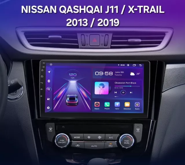 NISSAN QASHQAI 2 J11  X-TRAIL dal 2013 al 2019 Autoradio Carplay  Android 12