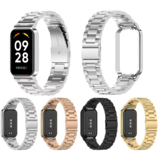 Stainless Steel Watch Band Strap Bracelet for Redmi Band2/Mi Smart Band 8 Active