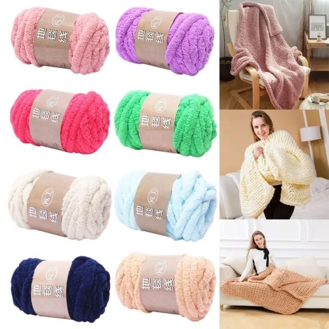 Chunky Blanket Yarn Fluffy Chenille Line Soft Polyester Weaving Crochet  Famous