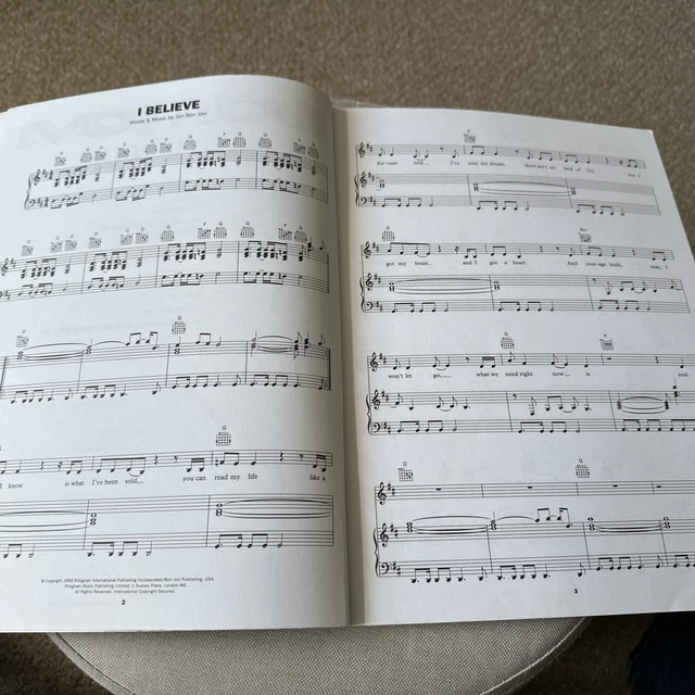 KEEP THE FAITH Bon Jovi Songbook Sheet Music Paperback Book £19.99