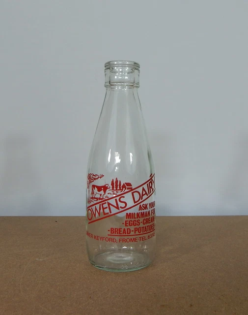 Vintage Owens Dairy Lower Keyford Frome 1 pint