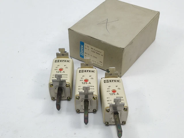 Efen 350290110 Fusible 125A 500V Gl NH0 120kA 3Pcs