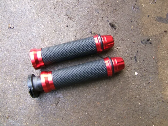 Yamaha R1 5Pw 2002 2003 Red Handlebar Grips With Throttle Tube